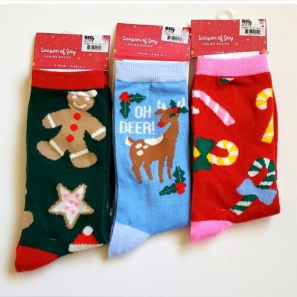 Other - Christmas Socks 3 Pack